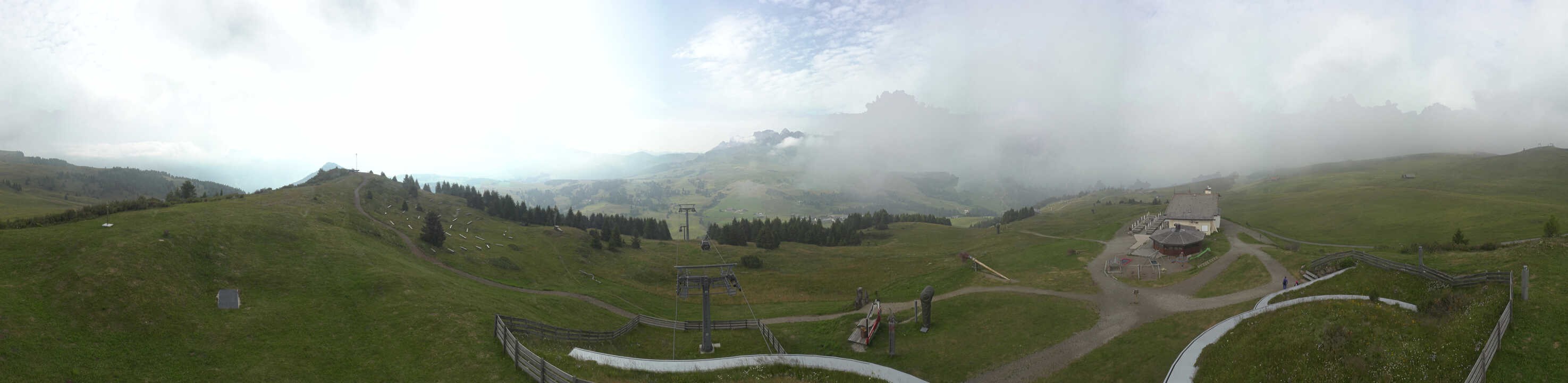 Archived image Webcam Alpe di Siusi: View from the Puflatsch Mountain Station