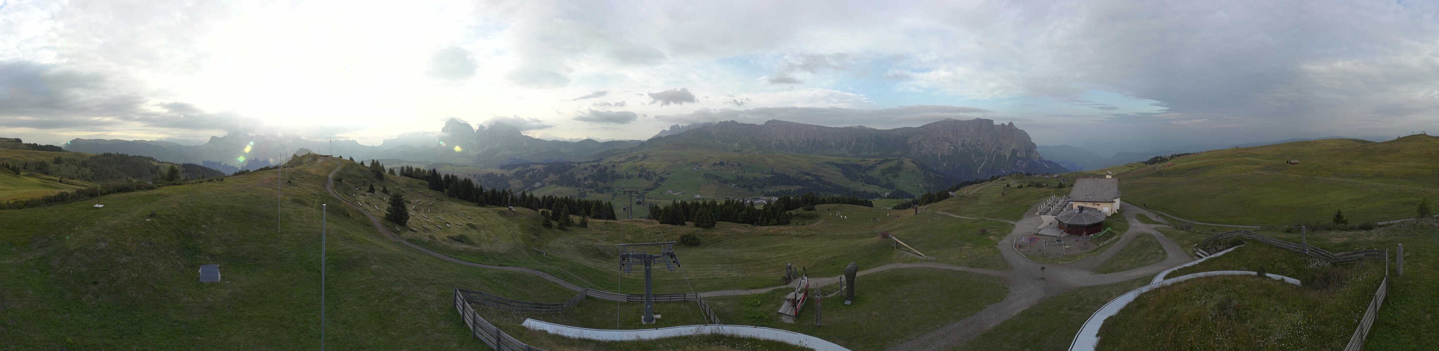 Archived image Webcam Alpe di Siusi: View from the Puflatsch Mountain Station