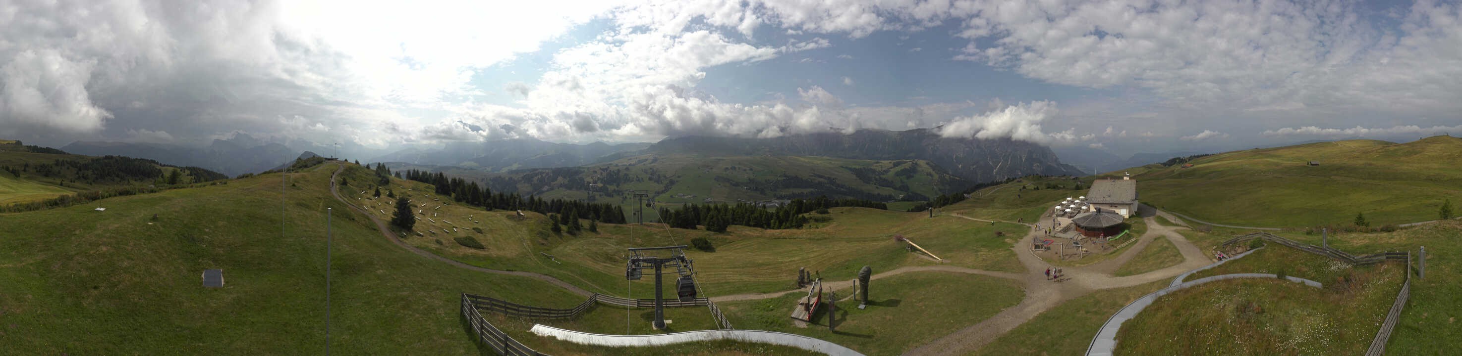 Archived image Webcam Alpe di Siusi: View from the Puflatsch Mountain Station