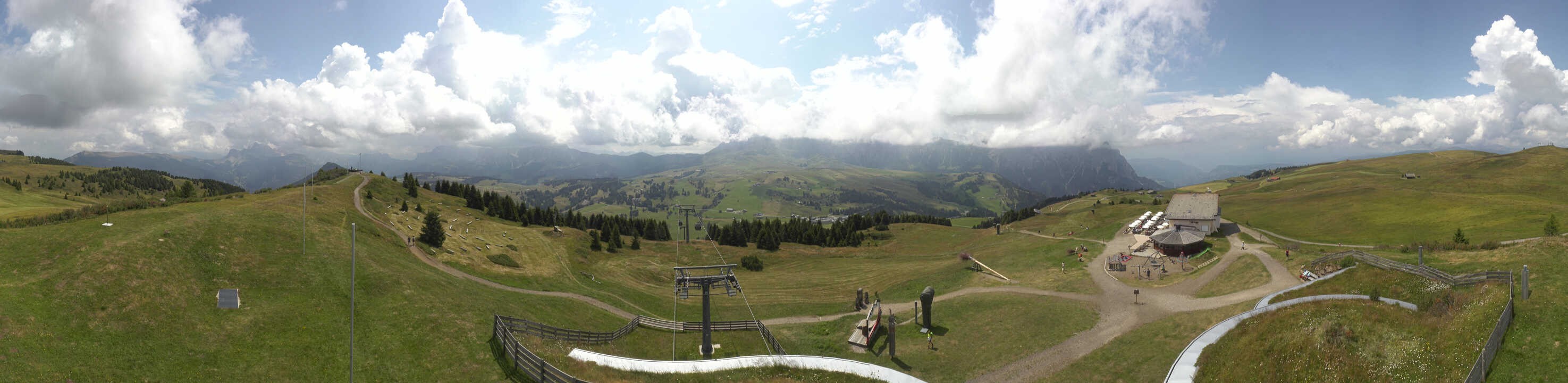 Archived image Webcam Alpe di Siusi: View from the Puflatsch Mountain Station