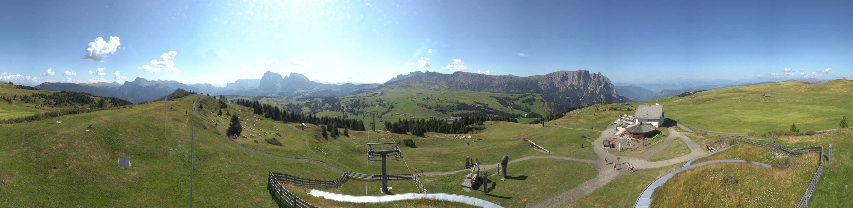 Archived image Webcam Alpe di Siusi: View from the Puflatsch Mountain Station