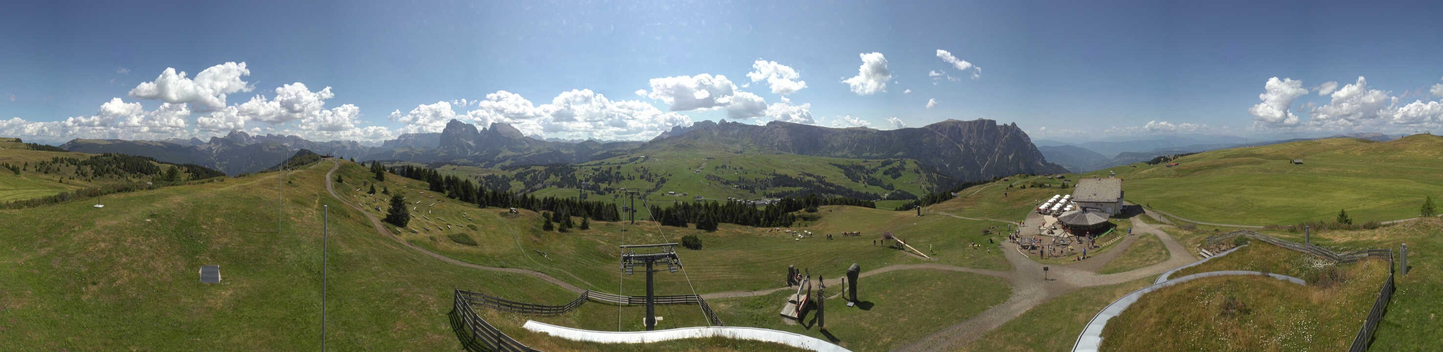 Archived image Webcam Alpe di Siusi: View from the Puflatsch Mountain Station