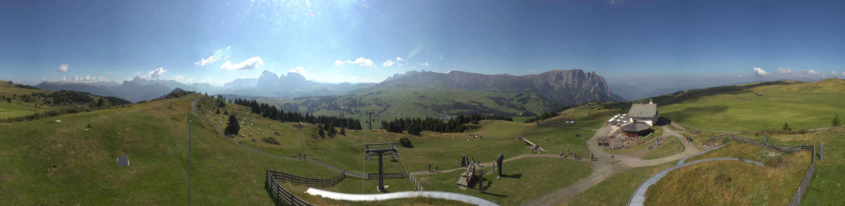Archived image Webcam Alpe di Siusi: View from the Puflatsch Mountain Station