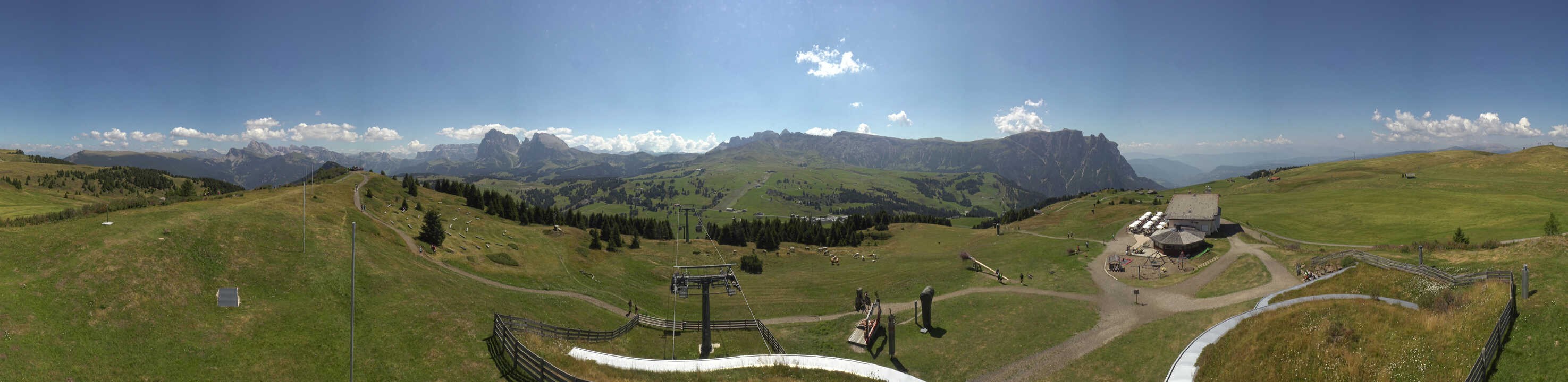 Archived image Webcam Alpe di Siusi: View from the Puflatsch Mountain Station