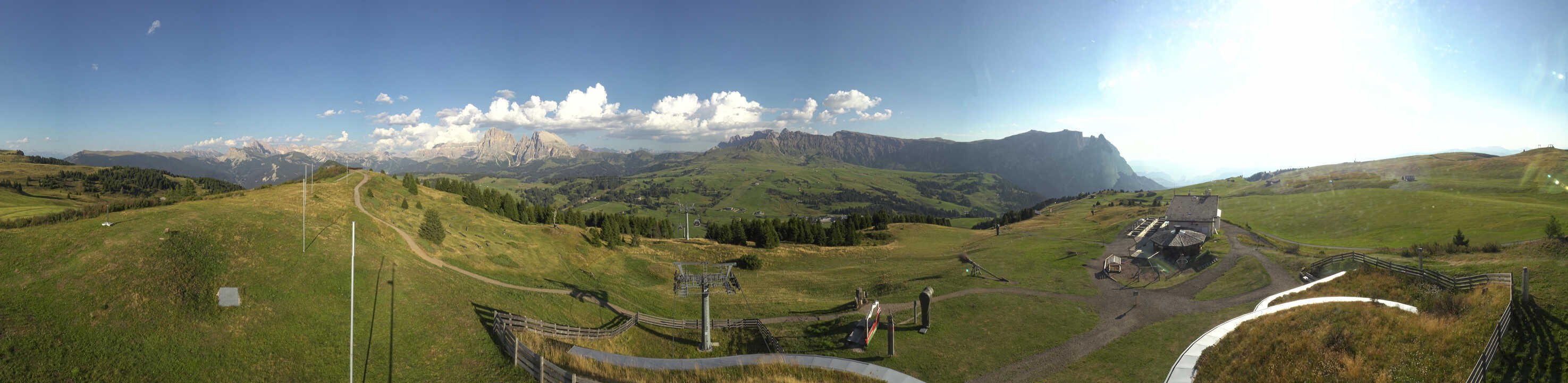 Archived image Webcam Alpe di Siusi: View from the Puflatsch Mountain Station