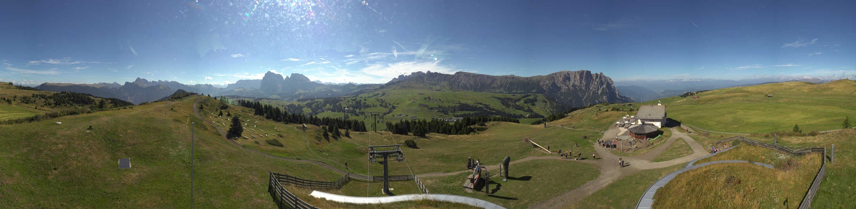 Archived image Webcam Alpe di Siusi: View from the Puflatsch Mountain Station