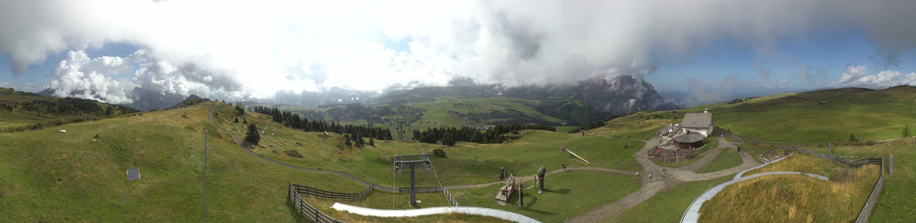 Archived image Webcam Alpe di Siusi: View from the Puflatsch Mountain Station