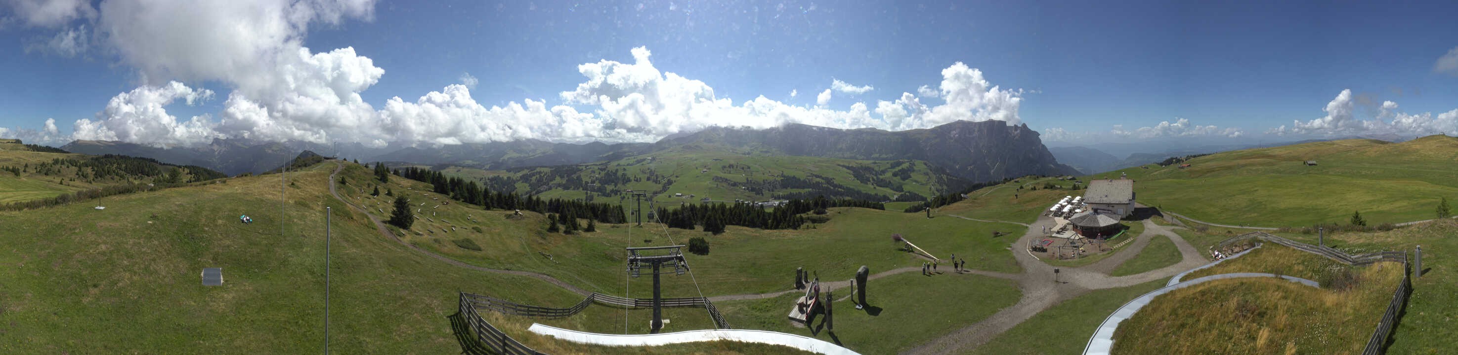 Archived image Webcam Alpe di Siusi: View from the Puflatsch Mountain Station