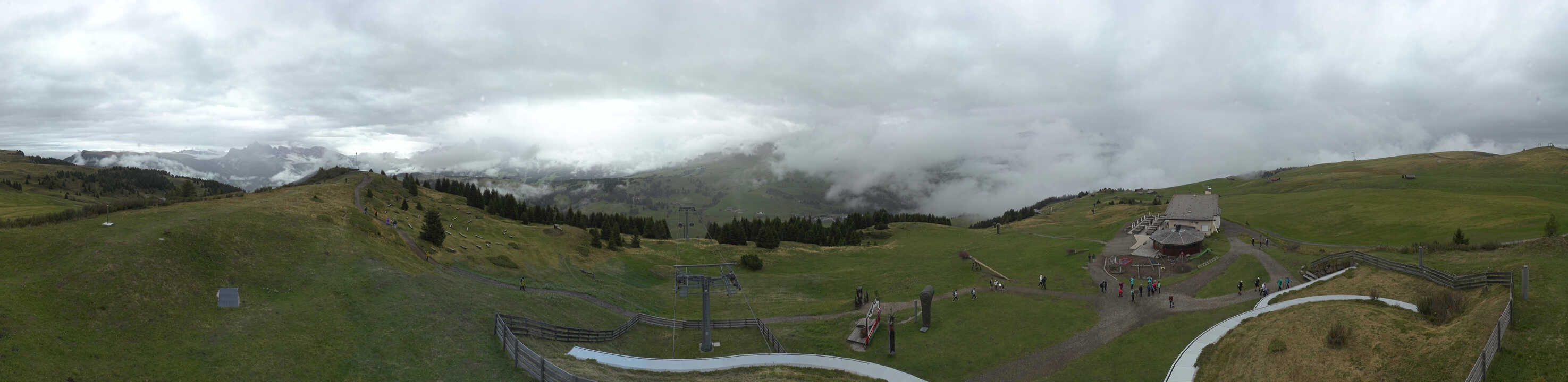 Archived image Webcam Alpe di Siusi: View from the Puflatsch Mountain Station