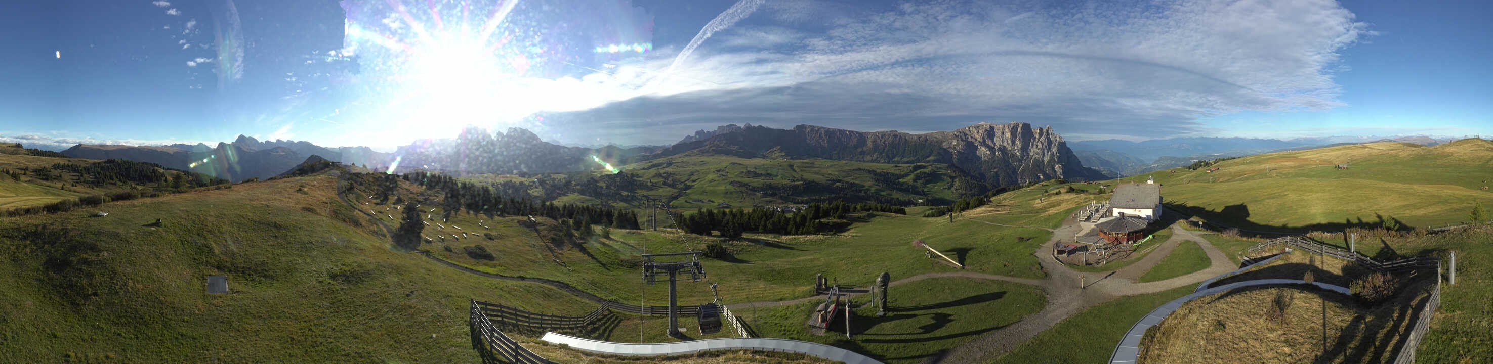 Archived image Webcam Alpe di Siusi: View from the Puflatsch Mountain Station