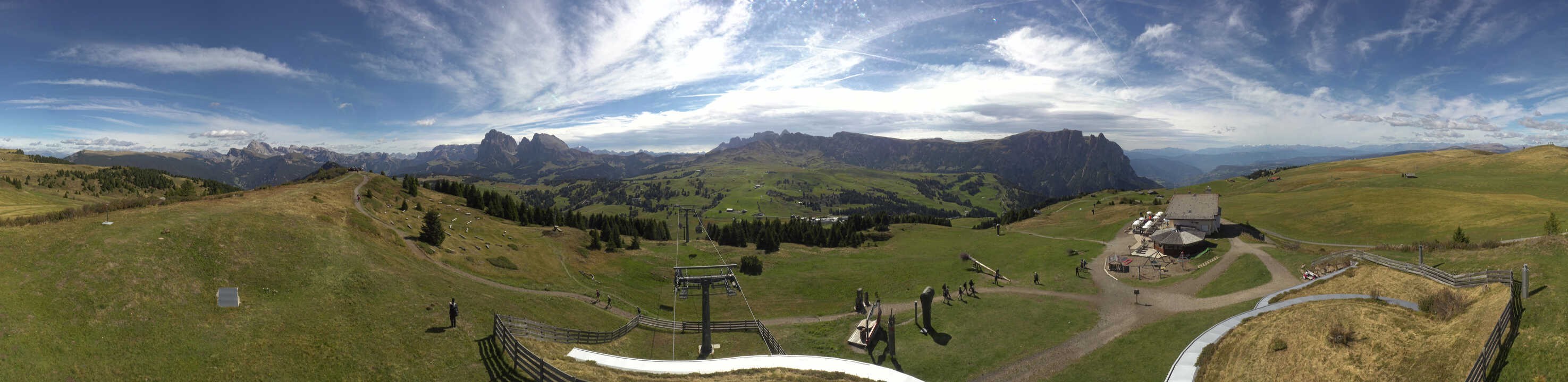 Archived image Webcam Alpe di Siusi: View from the Puflatsch Mountain Station