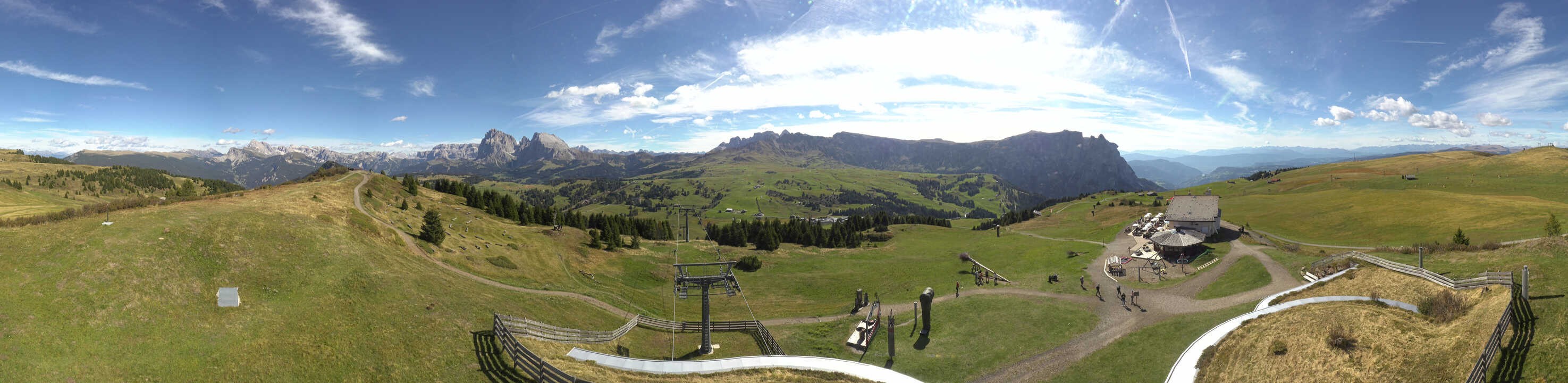 Archived image Webcam Alpe di Siusi: View from the Puflatsch Mountain Station