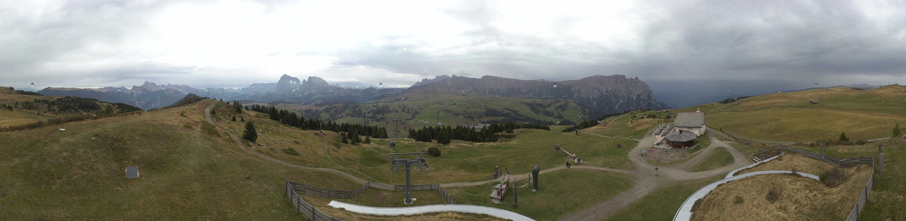 Archived image Webcam Alpe di Siusi: View from the Puflatsch Mountain Station
