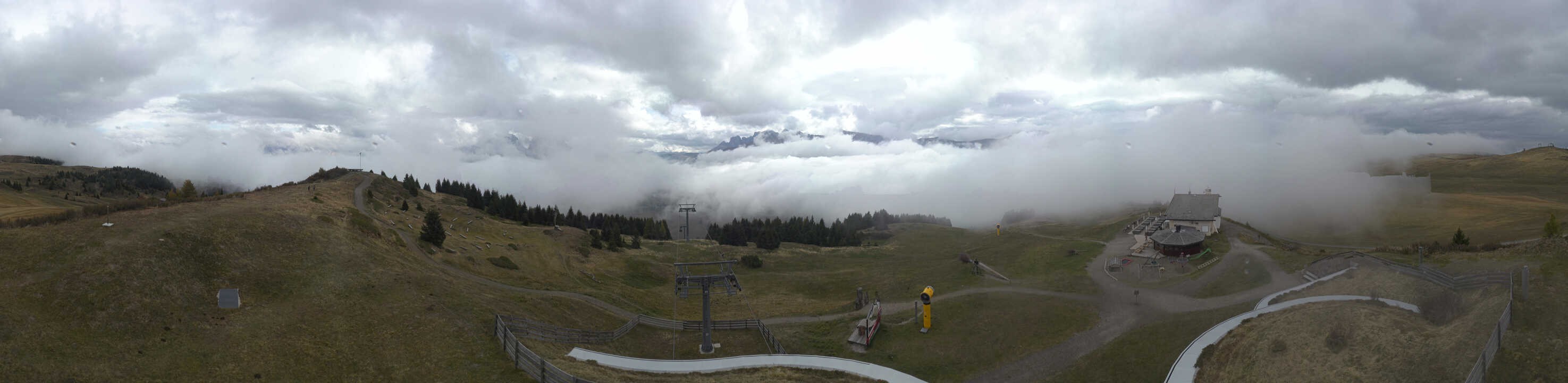 Archived image Webcam Alpe di Siusi: View from the Puflatsch Mountain Station
