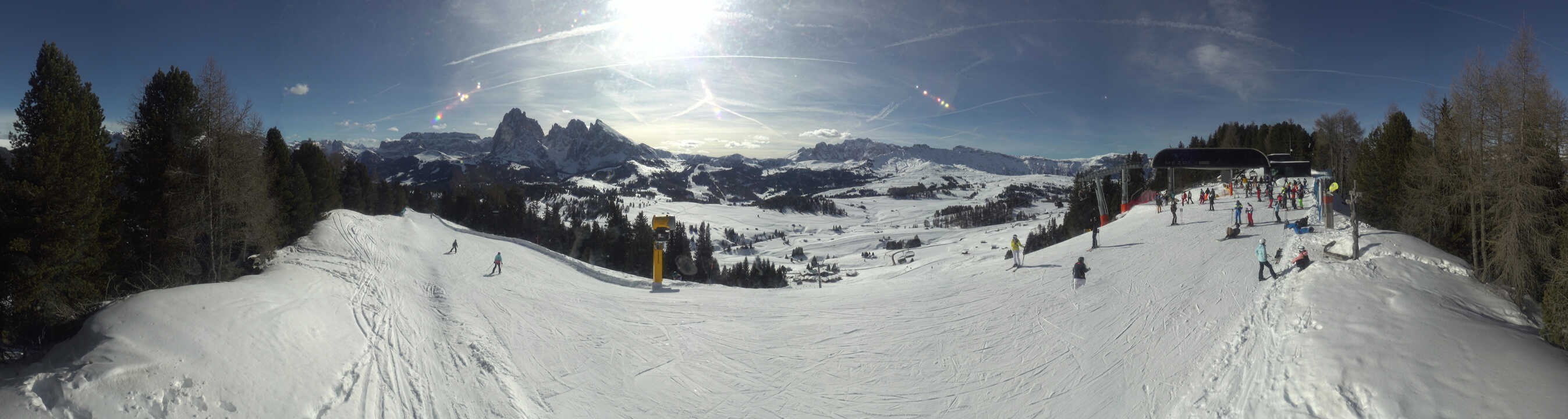 Archiv Foto Webcam Blick über Seiser Alm – Mezdi Bergstation