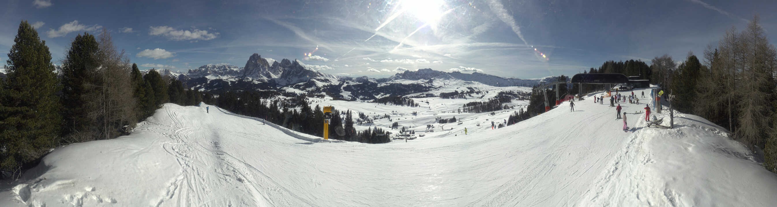 Archiv Foto Webcam Blick über Seiser Alm – Mezdi Bergstation