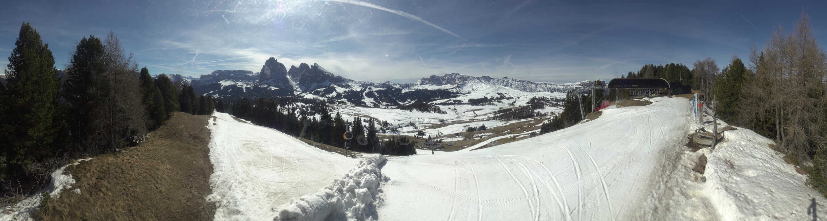 Archiv Foto Webcam Blick über Seiser Alm – Mezdi Bergstation