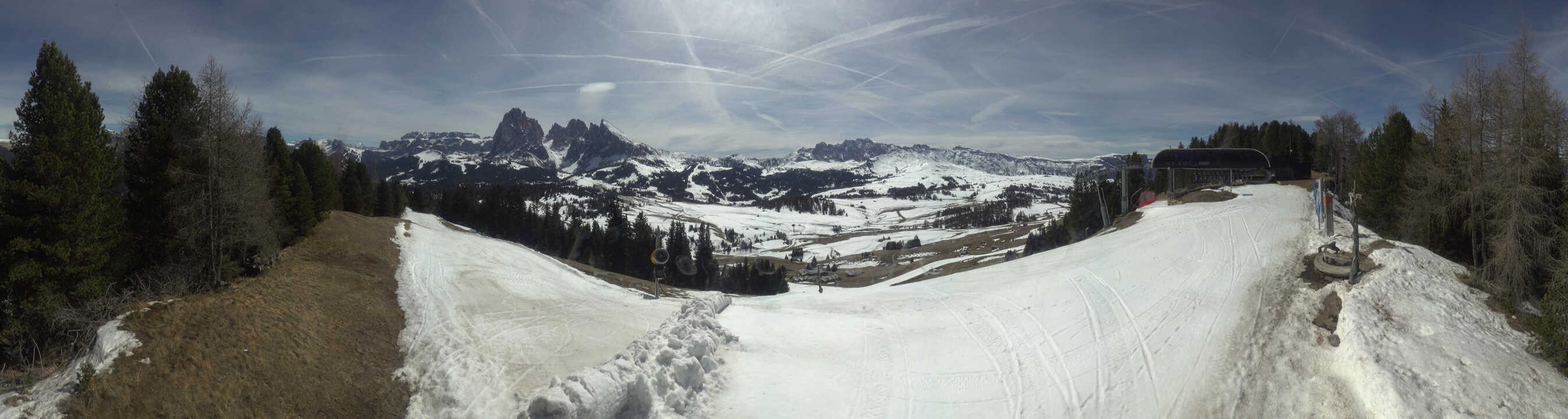 Archiv Foto Webcam Blick über Seiser Alm – Mezdi Bergstation