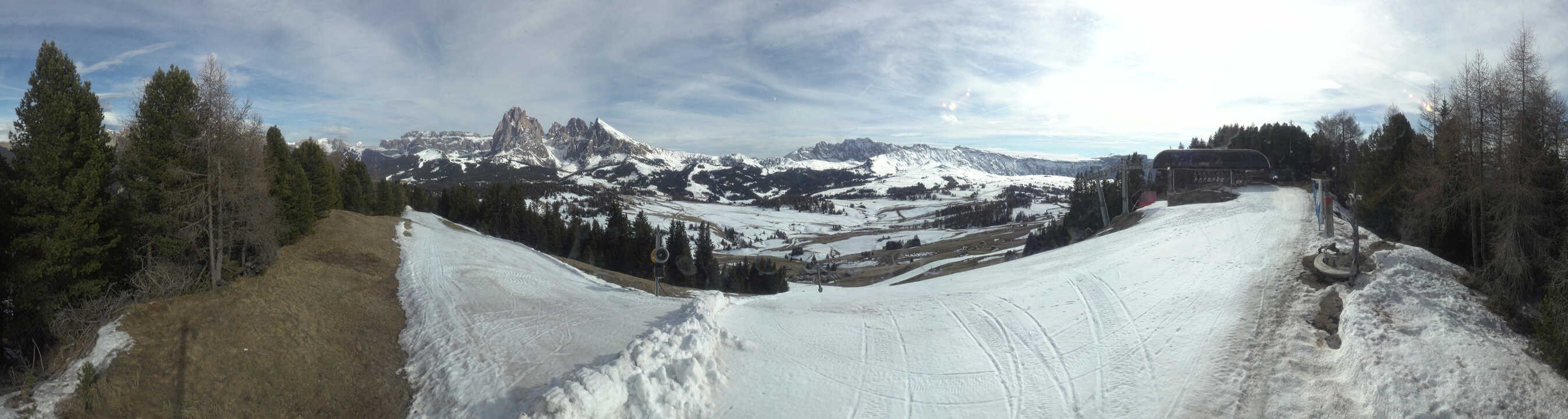 Archiv Foto Webcam Blick über Seiser Alm – Mezdi Bergstation