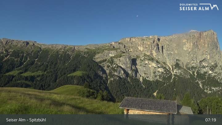 Archived image Webcam Seiser Alm: View Spitzbühl