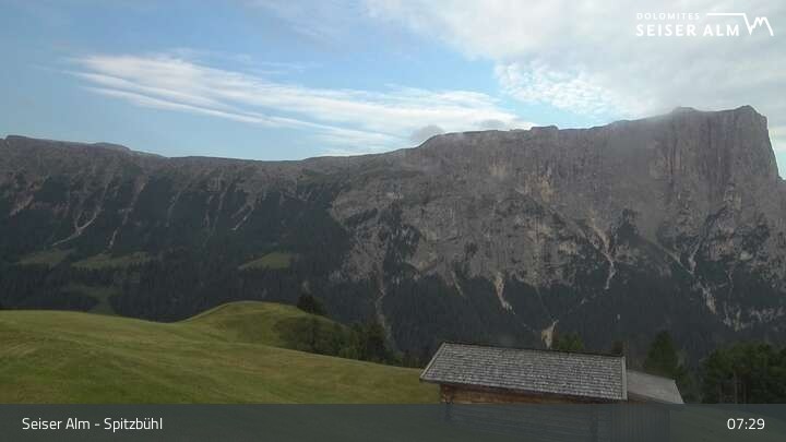 Archived image Webcam Seiser Alm: View Spitzbühl