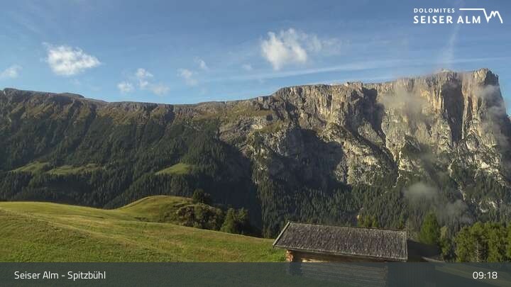 Archived image Webcam Seiser Alm: View Spitzbühl
