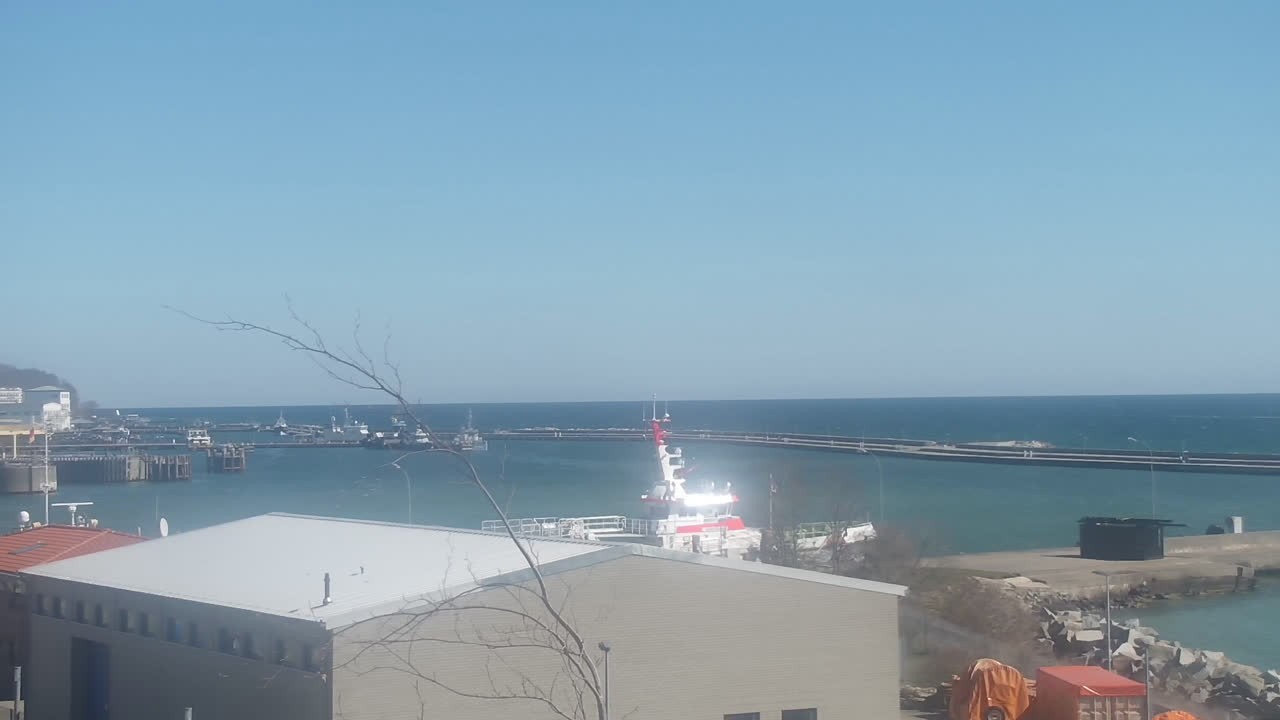 Archiv Foto Webcam Sassnitz an der Ostsee: Stadthafen