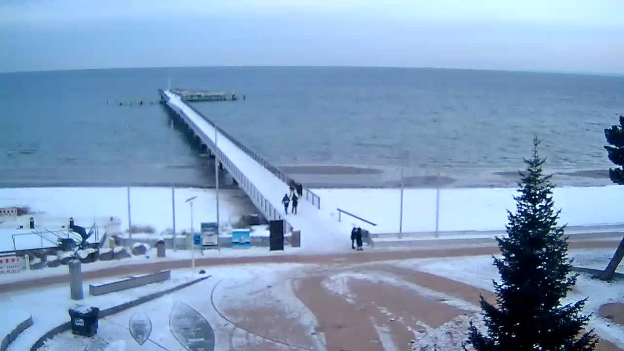 Archived image Webcam Scharbeutz: View of the beach and the Baltic Sea