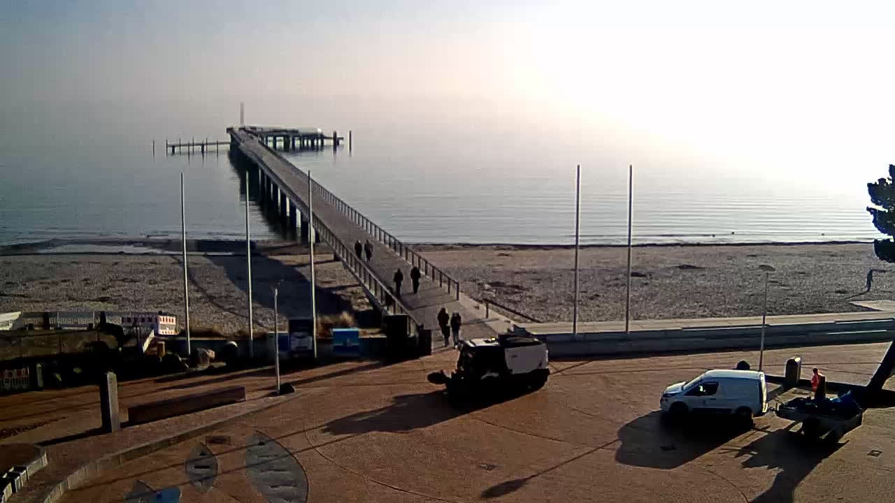 Archiv Foto Webcam Scharbeutz: Ausblick auf den Strand und die Ostsee