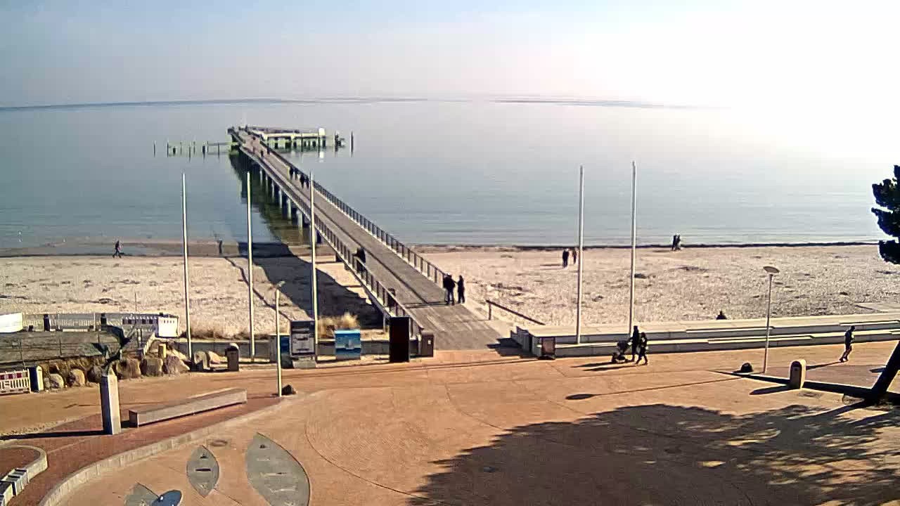 Archiv Foto Webcam Scharbeutz: Ausblick auf den Strand und die Ostsee