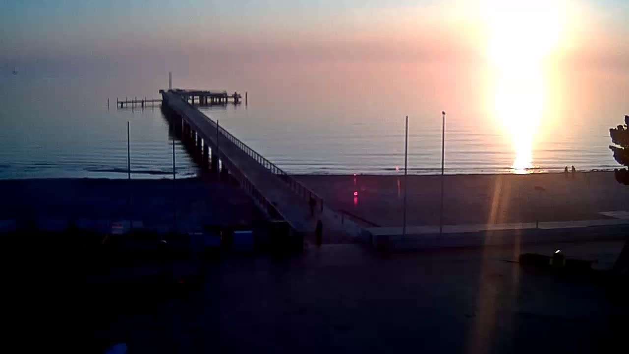 Archived image Webcam Scharbeutz: View of the beach and the Baltic Sea