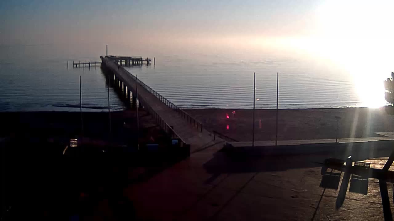 Archived image Webcam Scharbeutz: View of the beach and the Baltic Sea