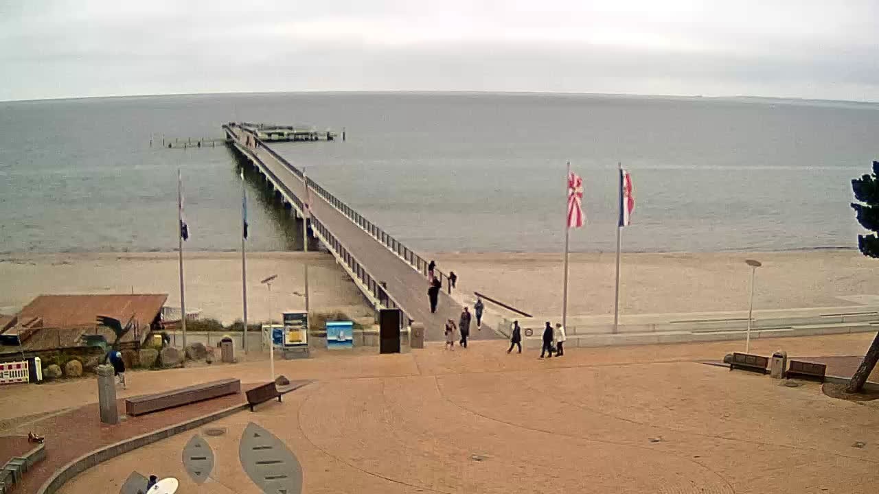 Archiv Foto Webcam Scharbeutz: Ausblick auf den Strand und die Ostsee