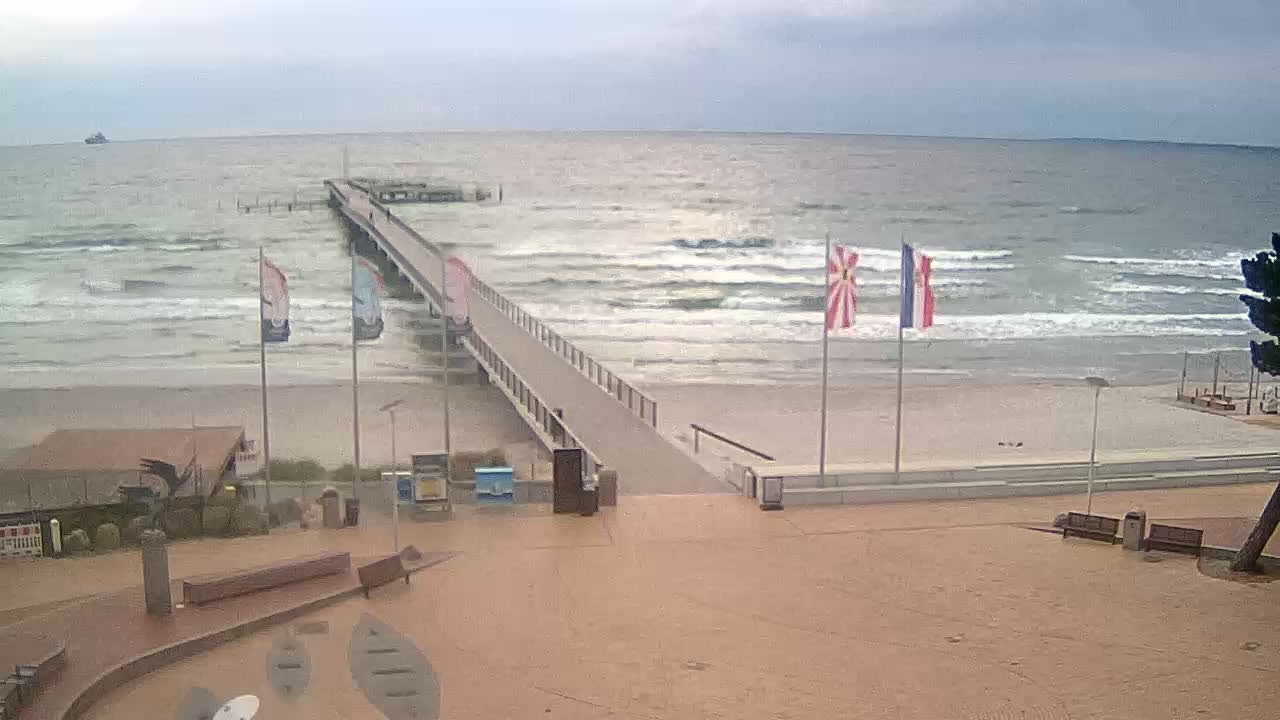 Archiv Foto Webcam Scharbeutz: Ausblick auf den Strand und die Ostsee