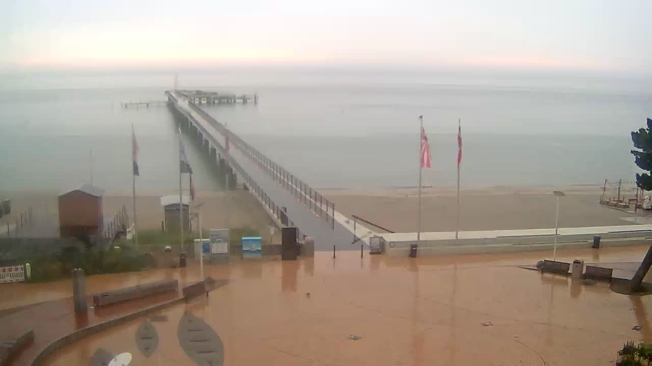 Archiv Foto Webcam Scharbeutz: Ausblick auf den Strand und die Ostsee