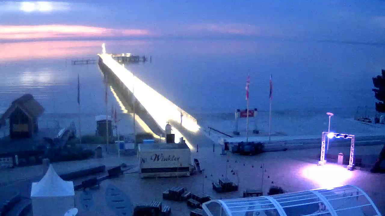 Archiv Foto Webcam Scharbeutz: Ausblick auf den Strand und die Ostsee