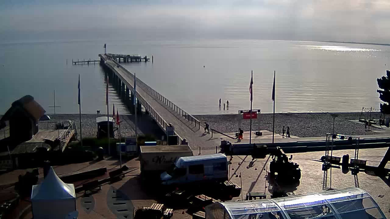Archiv Foto Webcam Scharbeutz: Ausblick auf den Strand und die Ostsee