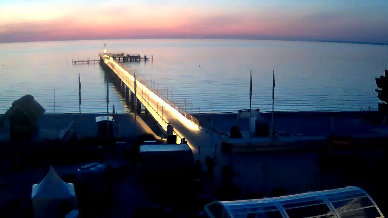 Archiv Foto Webcam Scharbeutz: Ausblick auf den Strand und die Ostsee
