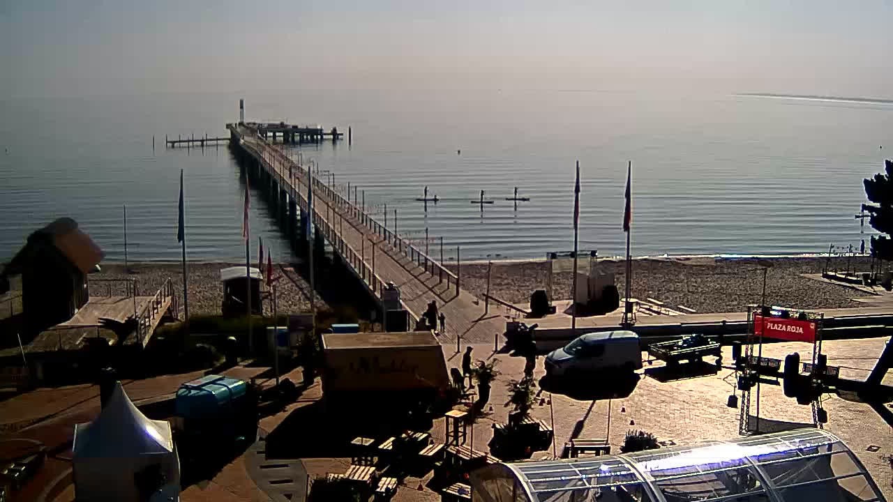 Archiv Foto Webcam Scharbeutz: Ausblick auf den Strand und die Ostsee