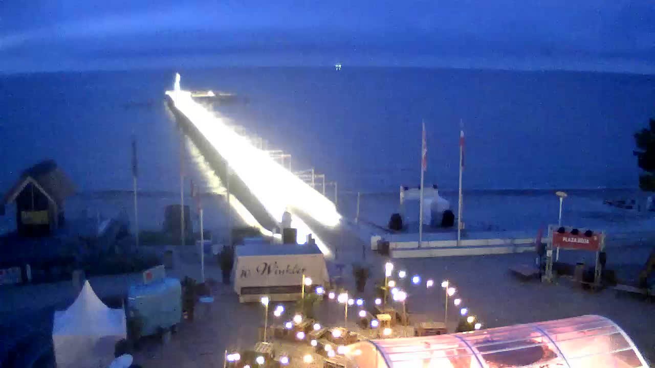 Archiv Foto Webcam Scharbeutz: Ausblick auf den Strand und die Ostsee