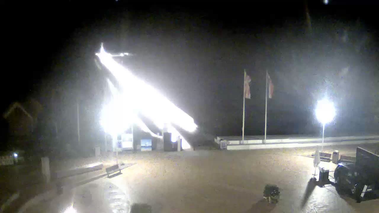 Archived image Webcam Scharbeutz: View of the beach and the Baltic Sea