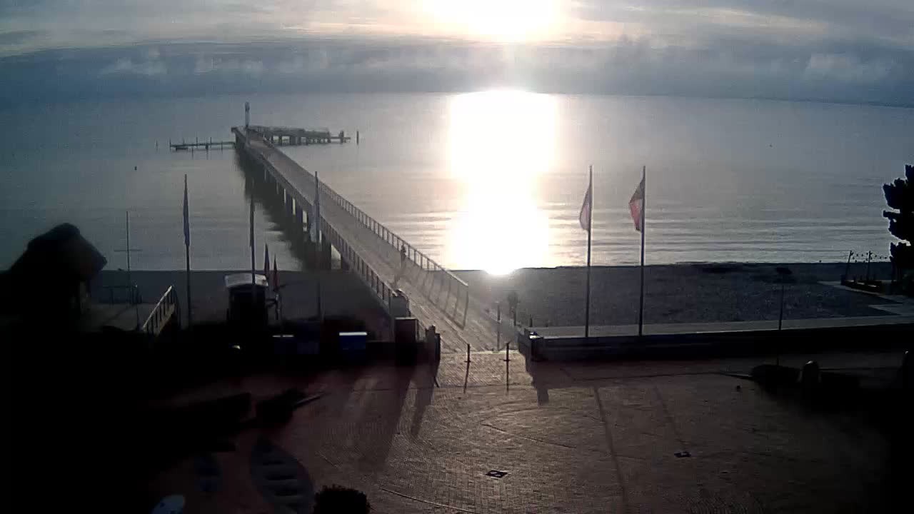 Archiv Foto Webcam Scharbeutz: Ausblick auf den Strand und die Ostsee