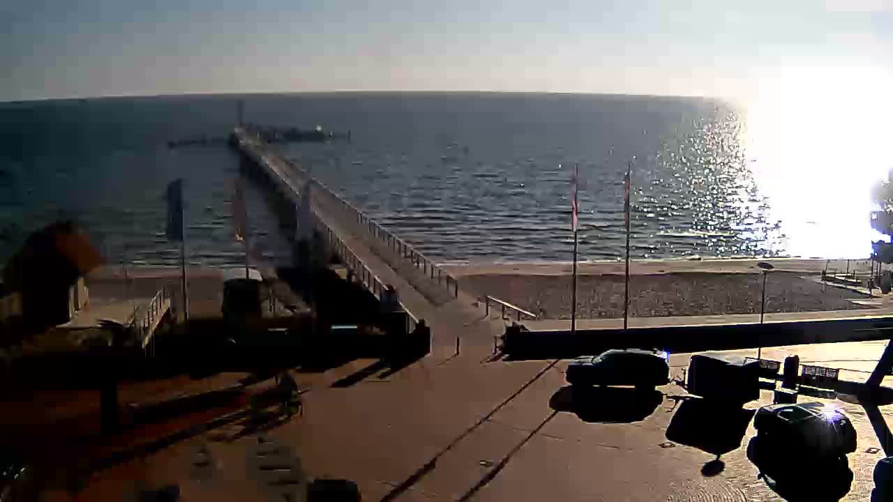 Archiv Foto Webcam Scharbeutz: Ausblick auf den Strand und die Ostsee