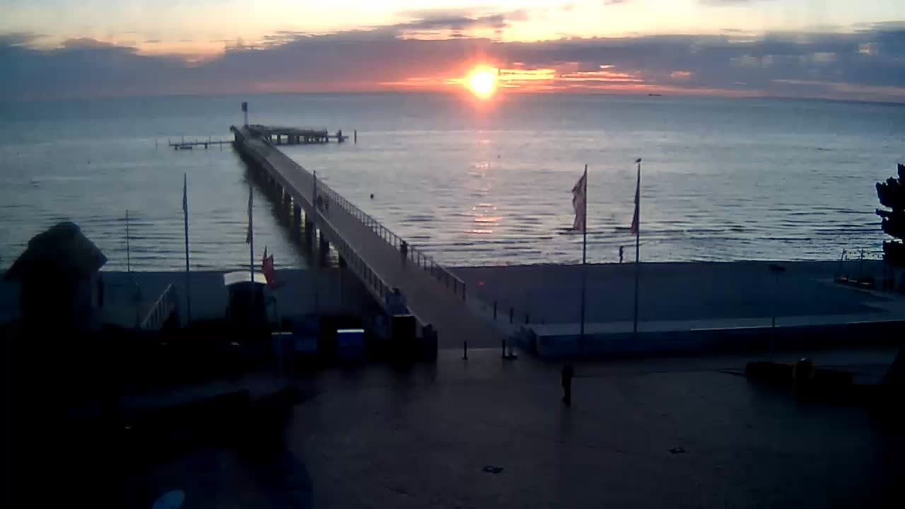 Archiv Foto Webcam Scharbeutz: Ausblick auf den Strand und die Ostsee