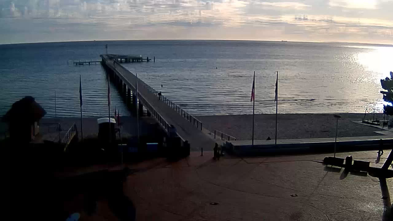 Archiv Foto Webcam Scharbeutz: Ausblick auf den Strand und die Ostsee