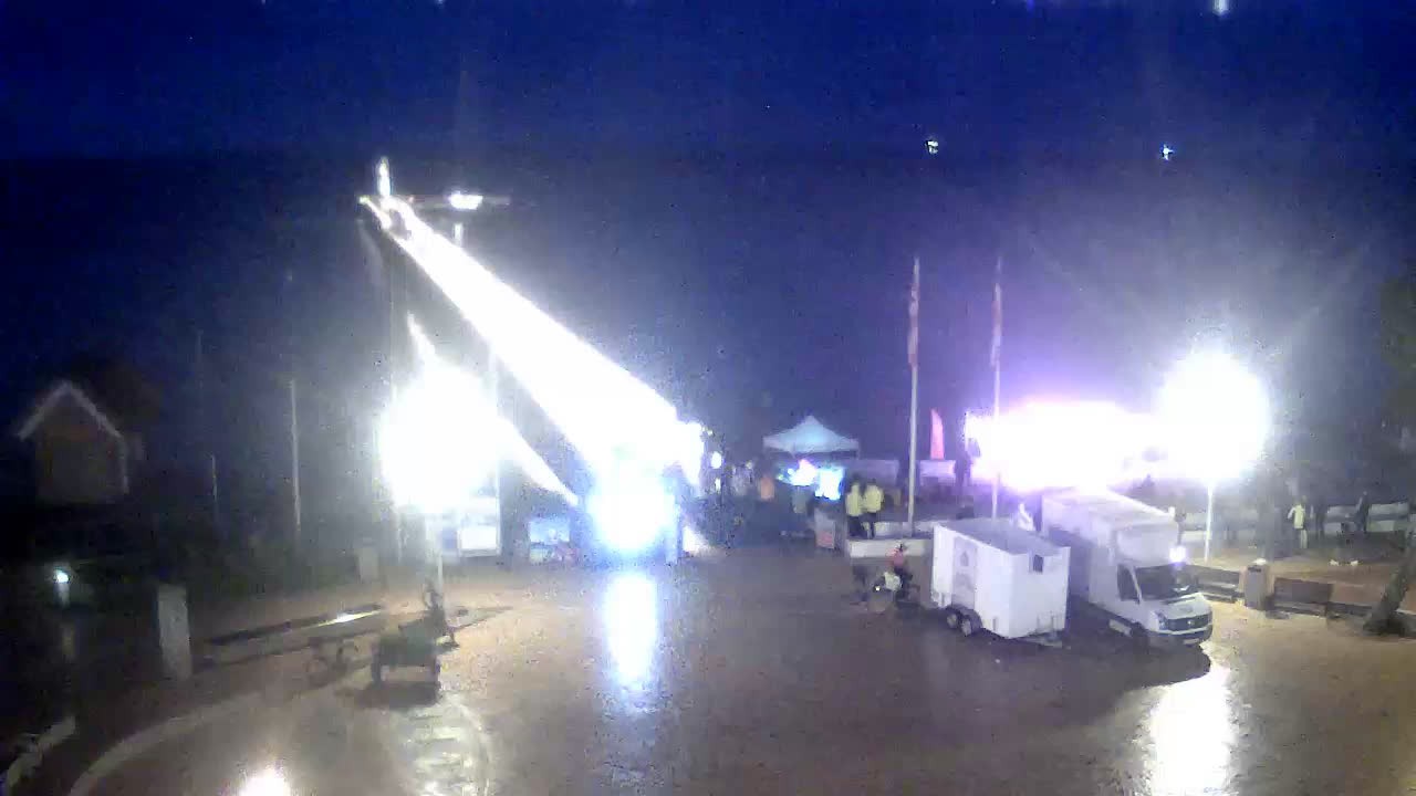 Archived image Webcam Scharbeutz: View of the beach and the Baltic Sea
