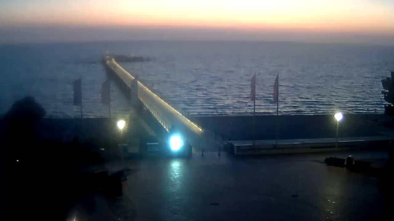 Archiv Foto Webcam Scharbeutz: Ausblick auf den Strand und die Ostsee