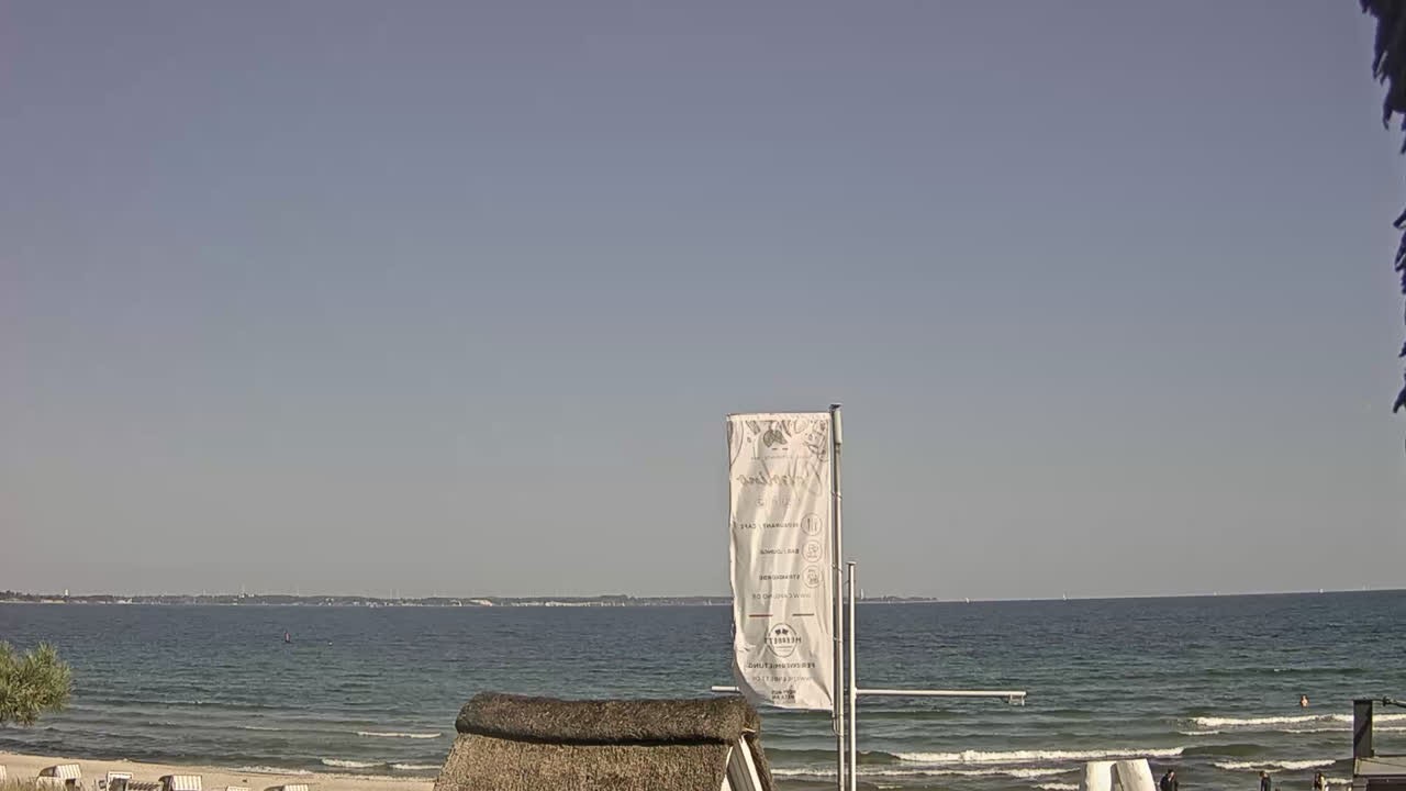 Archiv Foto Webcam Scharbeutz Strand: Blick vom Restaurant Capolino