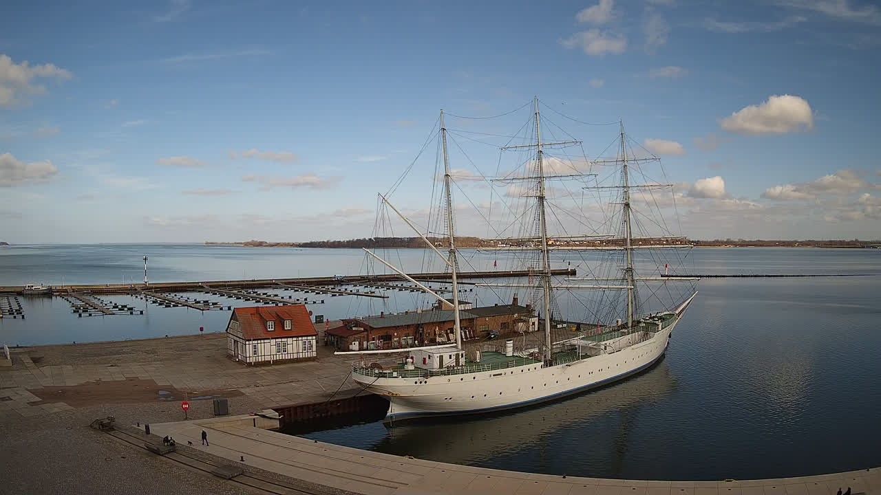 Archiv Foto Webcam Stralsund am Yachthafen
