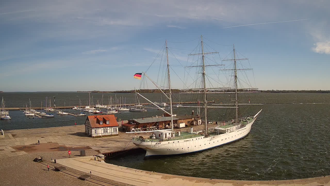 Archiv Foto Webcam Stralsund am Yachthafen